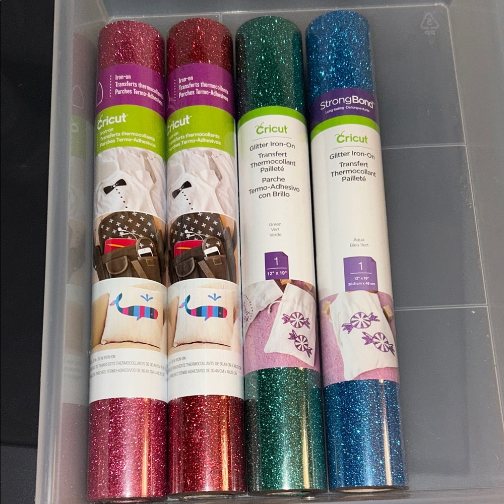 Cricut Glitter Iron-On - 4 rolls